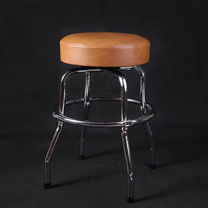 Taburetes de Bar Giratorios de Diseño Moderno con Cojín de Metal Cromado para Hoteles, Comedor, Sala de Estar, Uso en Exteriores, Muebles de Restaurante - Product Image 4