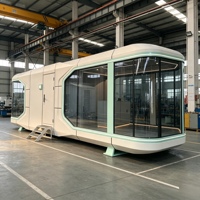 Maison mobile entièrement meublée en conteneur, taille personnalisée, maisons modulaires préfabriquées, maison capsule, maison en conteneur pour séjour dans un cadre pittoresque