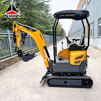 Mini-excavatrice chinoise compacte sur remorque, mini-pelleuse, machines d'excavation