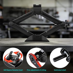 Labor Saving Metal Scissor Lift <strong>Jack</strong> 1.5 Ton 3306 Lbs Capacity Ratchet Wrench Design 4 to 15.2 Inch Lifting Range <strong>Car</strong> Repair - Product Image 6