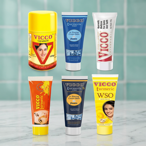 Crème à raser ayurvédique à base de curcuma Vicco WSO, dentifrice et poudre dentaire 30g/50g Fabriqué dans le Maharashtra - Product Image 3