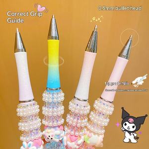 Bolígrafo de Gel de Plástico Neutro Giratorio con Cristales de Diamantes de Imitación de Sanrio, 0.5/1mm, Negro, Diseño de My <span class=keywords><strong>Melody</strong></span>, para Niñas - Product Image 2
