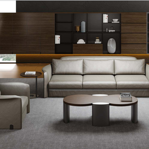 Ensemble de canapés <span class=keywords><strong>en</strong></span> <span class=keywords><strong>cuir</strong></span> personnalisable et résistant aux taches pour hôtels et salons résidentiels haut de gamme – Vente <span class=keywords><strong>en</strong></span> gros - Product Image 5