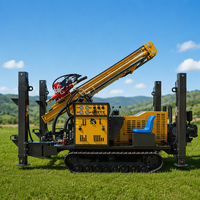 Machine de forage de puits d'eau portable, équipement de forage de puits d'eau diesel, profondeur de forage de 200 m