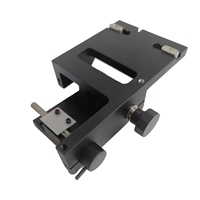Services de fraisage CNC sur mesure, table coulissante à réglage fin en aluminium anodisé noir, gabarit de réglage manuel, services de fraisage 3D par électroérosion à fil