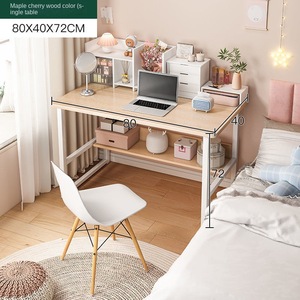 Cross-border minimalist small rental room dormitory computer desk home bedroom solid wood tabletop multi-functional desk - Product Image 3