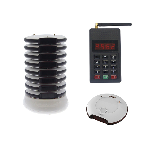 Wireless Fast Food Customer Call Vibrating Buzzer Coaster Pager Guest Paging System