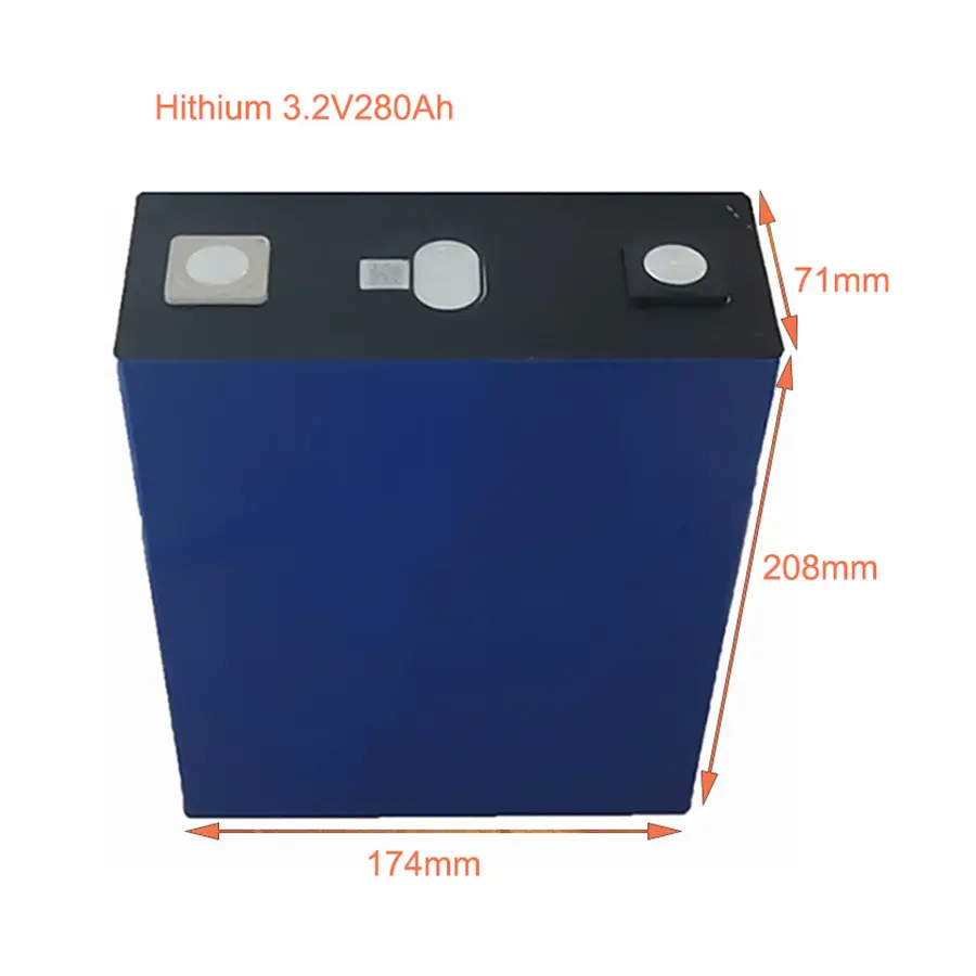 Hithium Grade A Lifepo4 Rechargeable 3.2V 280Ah li-ion Lithium Battery Cell for Solar System for RV