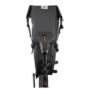 Bolsa trasera para sillín de bicicleta Aurora, color negro, resistente al agua, gran capacidad, correas ajustables para equipo de ciclismo de montaña y carretera - Product Image 1