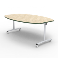 Table de bureau scolaire pliable au design moderne avec fonction de réglage en hauteur pour atelier et hôtel