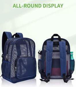 Mesh <b>Backpack</b> with <b>Large</b> Capacity Adjustable Straps and Multiple Pockets for Versatile School and Travel Use - Product Image 5