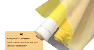 2024 nóng bán Monofilament Polyester lụa Màn hình in ấn lưới vải 34t-100/86 lưới màu trắng - Product Image 5