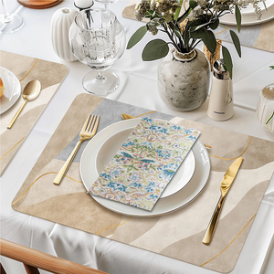 Serviettes de table personnalisées modernes à motifs floraux, serviettes de toilette jetables en papier pour <span class=keywords><strong>salle</strong></span> de bain, anniversaire, mariage, fête, vente chaude - Product Image 2