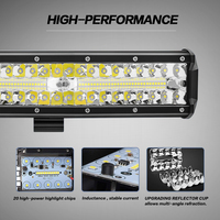 Barre lumineuse LED LYD-T2B 300W 30000LM à triple rangée, projecteurs LED, feux antibrouillard, éclairage de conduite pour voitures, véhicules tout-terrain, camions, tracteurs
