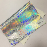 30*135cm effet Laser déjoué chaud estampillé fleur en relief holographique PU cuir pour la fabrication de sac cosmétique