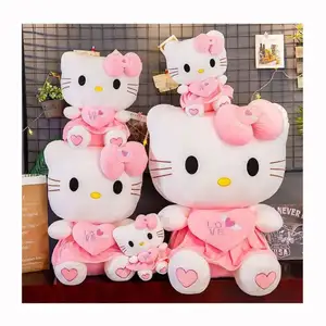 Commercio all'ingrosso 25/30/40/55/70cm comode bambole di peluche Kt Cat Dolls Cat Cute peluche Super Cute Hello Kitty peluche