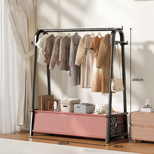 Folding Clothes Hanger Clothes Storage Rack <b>Collapsible</b> Travel Portable - Product Image 4