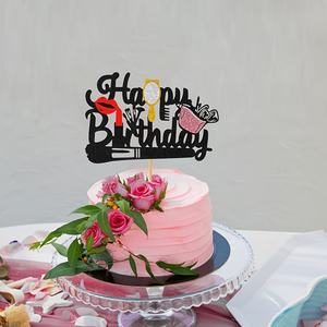 1 Uds Tema <span class=keywords><strong>de</strong></span> maquillaje Adornos <span class=keywords><strong>para</strong></span> pastel <span class=keywords><strong>de</strong></span> feliz <span class=keywords><strong>cumpleaños</strong></span>, lápiz labial rímel tema insertos <span class=keywords><strong>de</strong></span> pastel <span class=keywords><strong>de</strong></span> <span class=keywords><strong>cumpleaños</strong></span> <span class=keywords><strong>para</strong></span> <span class=keywords><strong>mujer</strong></span> suministros <span class=keywords><strong>de</strong></span> fiesta <span class=keywords><strong>de</strong></span> <span class=keywords><strong>cumpleaños</strong></span> - Product Image 3