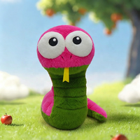 Peluche Serpent à Grands Yeux Personnalisée OEM, Jouet Doux en Peluche, Mascotte, Poupée, Logo Personnalisé, Cadeau pour Enfants, Décoration Maison, Jouet en Gros