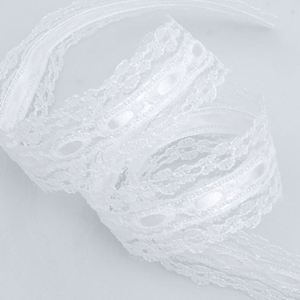 Ruban en dentelle polyester de 3 cm, 10 yards, couleur personnalisée, pour bouquets de mariage, emballage cadeau, décoration florale - Product Image 4