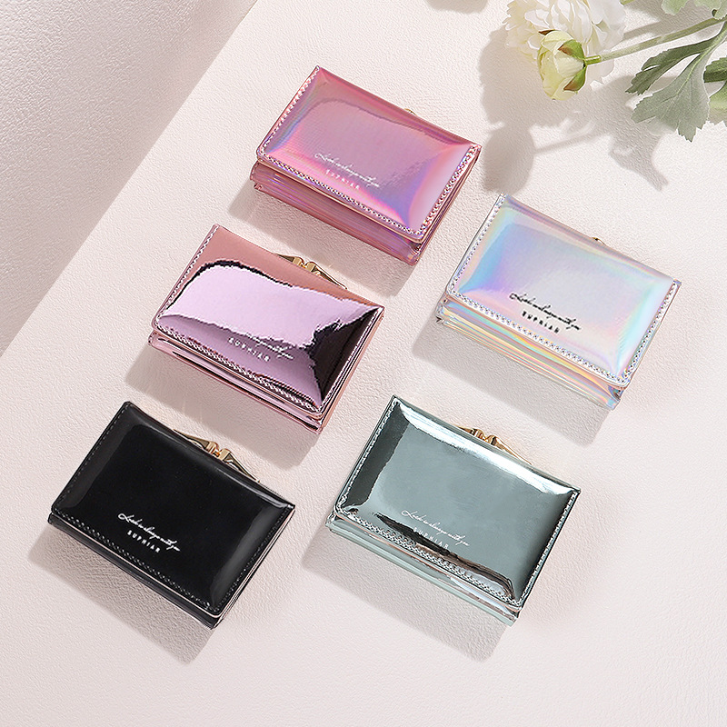 Custom Logo Women Wallet - High Quality Iridescent Fashion
