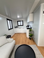 20ft Faltbare Erweiterbare Container-Villa 4 Schlafzimmer Feuerfestes Modulares Vorgefertigtes Wohnhaus Vorgefertigtes Modulares Haus