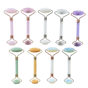 Vente en gros de haute qualité personnalisé pas cher rouleau facial en pierre de Guasha naturelle et ensemble de Gua Sha pour cadeau - Product Image 1
