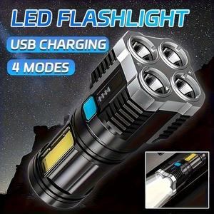 Linterna Recargable Súper Brillante de Largo Alcance LED para Exteriores y Hogar, Linterna de Alta Potencia - Product Image 3