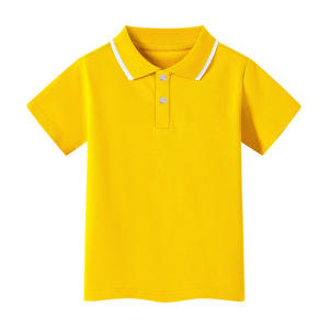 Polo d'été pour garçons, haut en coton, couleur unie, nouvelle collection - Product Image 2