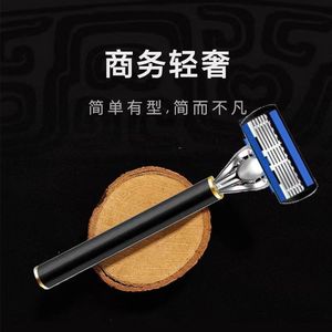 Six Layer Manual <b>Razor</b> For Men Stainless Steel Blade Face Shaving Handle Universal <b>Razor</b> <b>Head</b> - Product Image 3