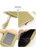 Dompet Wanita Kecil Baellerry High Premium Color Block Zipper, Banyak Slot Kartu