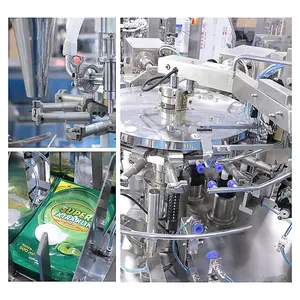 OEM Ketchup Liquid Mesin Filling Standing Bag Doypack Fruit Beverages Jelly Juice Stand Up Premade Pouch Packing Machine