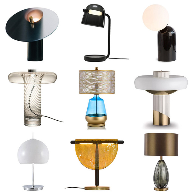 Nordic Minimalist Hotel Light Luxury Designer Lamp Bedroom Bedside Lamp Creative Model Room Living Room Decorative Table Lamp