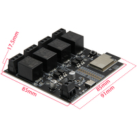 LILYGO T-Relay ESP32 5V Placa de relé de 4 vías con 4MB Flash WiFi y Bluetooth Control de interruptor remoto Módulo de relé de E/S IoT
