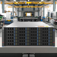 Kustom populer 4U AMD EPYC 7001 7002 7003 prosesor AI Computing 5 Server Gpu Gooxi ASR401-S24RE DDR4 Server virtualisasi