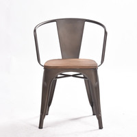 Fauteuil de Bar industriel pour les loisirs, siège en bois, nouveau Design, en métal, vente en gros,