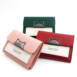 Signore della borsa della frizione Del Cuoio Del Raccoglitore Delle Donne Del Raccoglitore <span class=keywords><strong>Piccolo</strong></span> Carino Supporto di Carta Del Raccoglitore DELL'UNITÀ di elaborazione Trifold Breve Borsa di trasporto libero Per La <span class=keywords><strong>Donna</strong></span> - Product Image 3