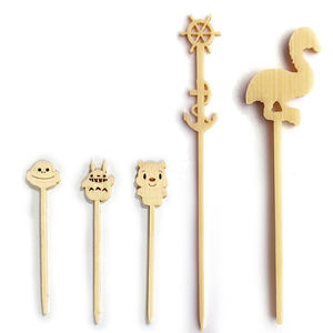 ผู้ผลิตสามารถปรับแต่งลิงส่วนบุคคลหยิบไม้ค๊อกเทลไม้ไผ่ขายส่ง - Product Image 3