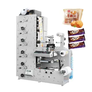 automatic 5 color 320mm Width PAPER Sticker Label Flexo Printing Machine Press