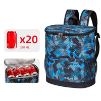 Sac à dos camouflage en tissu Oxford à double bandoulière, sac isotherme de grande capacité, pour camping en plein air, pique-nique