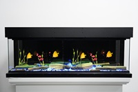 Cheminée électrique décorative à écran LCD en promotion, 40/50/60/70/80 pouces, avec écran LCD intégré, en acier et métal, pour la maison ou l'hôtel