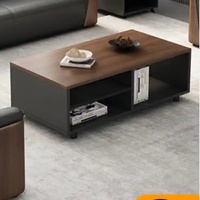 Canapé de bureau simple et moderne, ensemble de canapé de réception d'entreprise avec table basse