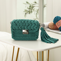 Mejor venta al por mayor todo-Partido Popular de uno-hombro bolso B pequeña fragancia a mano hecho a mano bolso tejido