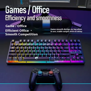 87-<b>Key</b> Luminous with Fuel Injection Laser Engraving New Type <b>USB</b> Interface Wired Gaming Keyboard for Desktop/Laptop Computers - Product Image 2
