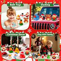 WOWEI – Lot de 52 jouets de bain et de baignade sur le thème de Noël, canards jaunes, décorations festives, cadeau de Yiwu, Zhejiang