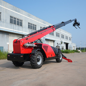 Sollevatore Telescopico da 4,5 Tonnellate con Portata di 18m, Carrello Elevatore Telescopico da 13,08m, 91kW Yuchai China II 4WD con 3 Modalità di Sterzo <span class=keywords><strong>per</strong></span> Costruzioni - Product Image 5