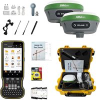 Penerima GPS GNSS SMA26 Plus RTK Bersertifikasi NOAA RoverBase Collector dengan Perangkat Lunak Akurasi 1cm 1408 Saluran Jangkauan UHF Maks 10KM