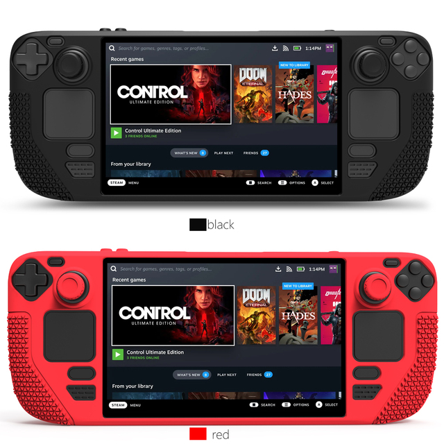 Soft Silicone Skin Cover Shell for Steam Deck Console Non-slip Protective Case Cover Video Game Accessories Gp-802