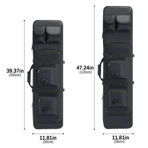 85/100/120CM sac de pistolet tactique chasse tir étui de pistolet coussin de protection en mousse Double pistolet transporter sac à <span class=keywords><strong>bandoulière</strong></span> - Product Image 2