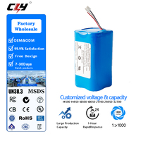 Kapasitas Kustom OEM&ODM 18650 21700 26650 32700 Paket Baterai Lithium Ion 3.7V 7.4V 11.1V 12V Paket Baterai Lithium